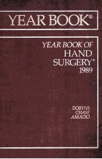 THE YEAR BOOK OF HAND SURGERY  1989