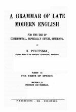 A GRAMMAR OFLATE MODERN ENGLISH:PART 2 THE PARTS OF SPEECH SECTION 1