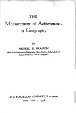 THE MEASUREMENT OF ACHIEVEMENT IN GEOGRAPHY