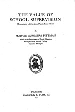 THE VALUE OF SCHOOL SUPERVISION