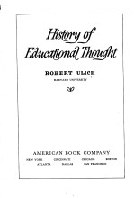 HISTORY OF EDUCATIONAL THOUGHT