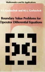 Boundary Value Problems For Operator Differential Equations