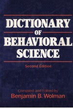 DICTIONARY OF BEHAVIORAL SCIENCE  SECOND EDITION