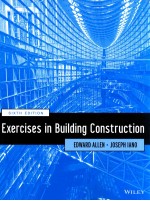 exercises in building construction sixth edition forty-six homework and laboratory assignments to ac