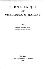 THE TECHNIQUE OF CURRICULUM MAKING