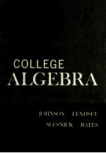 COLLEGE ALGEBRA SECOND EDITION