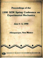 Proceedings of The 1990 SEM Spring Conference On Experimental Mechanics