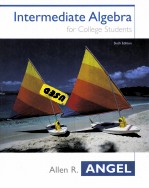 INTERMEDIATE ALGEBRA FOR COLLEGE STUDENTS SIXTH EDITION