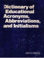 Dictionary of educational acronyms