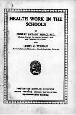 HEALTH WORK IN THE SCHOOLS