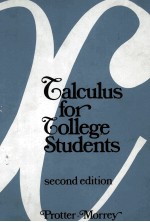 CALCULUS FOR COLLEGE STUDENTS SECOND EDITION