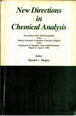 New Directions in Chemical Analysis