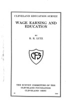 WAGE EARNING AND EDUCATION