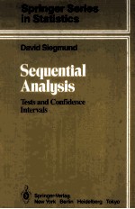 Sequential Analysis Tests and Confidence Intervals