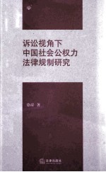 诉讼视角下中国社会公权力法律规制研究