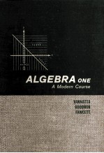 ALGEBRA ONE:A MODERN COURSE