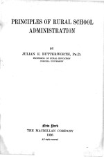 PRINCIPLES OF RURAL SCHOOL ADMINISTRATION