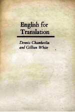 English for translation : a graded course for intermediate students  1