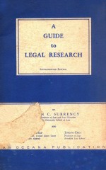 A  GUIDE TO LEGAL RESEARCH  SUPPLEMENTED EDITION