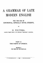 A GRAMMAR OFLATE MODERN ENGLISH:FOR THE USE OF CONTINENTAL