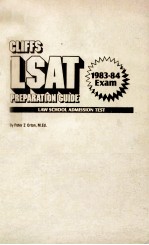 Cliffs law school admission test : preparation guide