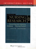 NURSING RESEARCH: GENERATING AND ASSESSING EVIDENCE FOR NURSING PRACTICE NINTH EDITION