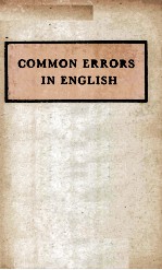 Common Errors in English