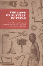 THE LAWS OF SLAVERY IN TEXAS  HISTORICAL DOCUMENTS AND ESSAYS