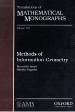 Translations of Mathematical Monographs Volume 191 Methods of Information Geometry