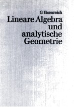 LINEARE ALGEBRA UND ANALYTISCHE GEOMETRIE