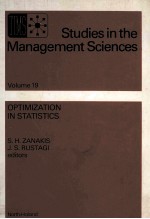 Studies in The Management Sciences Volume 19 Optimization in Statistics