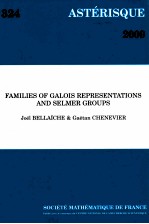 asterisque 2009  families of galois representations and selmer groups