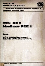 Recent Topics In Nonlinear PDE II