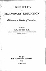 PRINCIPLES OF SECONDARY EDUCATION