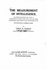 THE MEASUREMENT OF INTELLIGENCE