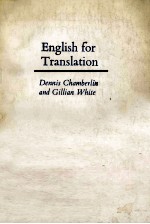 English for translation : a graded course for intermediate students  2