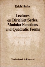 LECTURES ON DIRICHLET SERIES