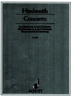 Concerto for klarinette  in A and orchester 1947 ed 4025